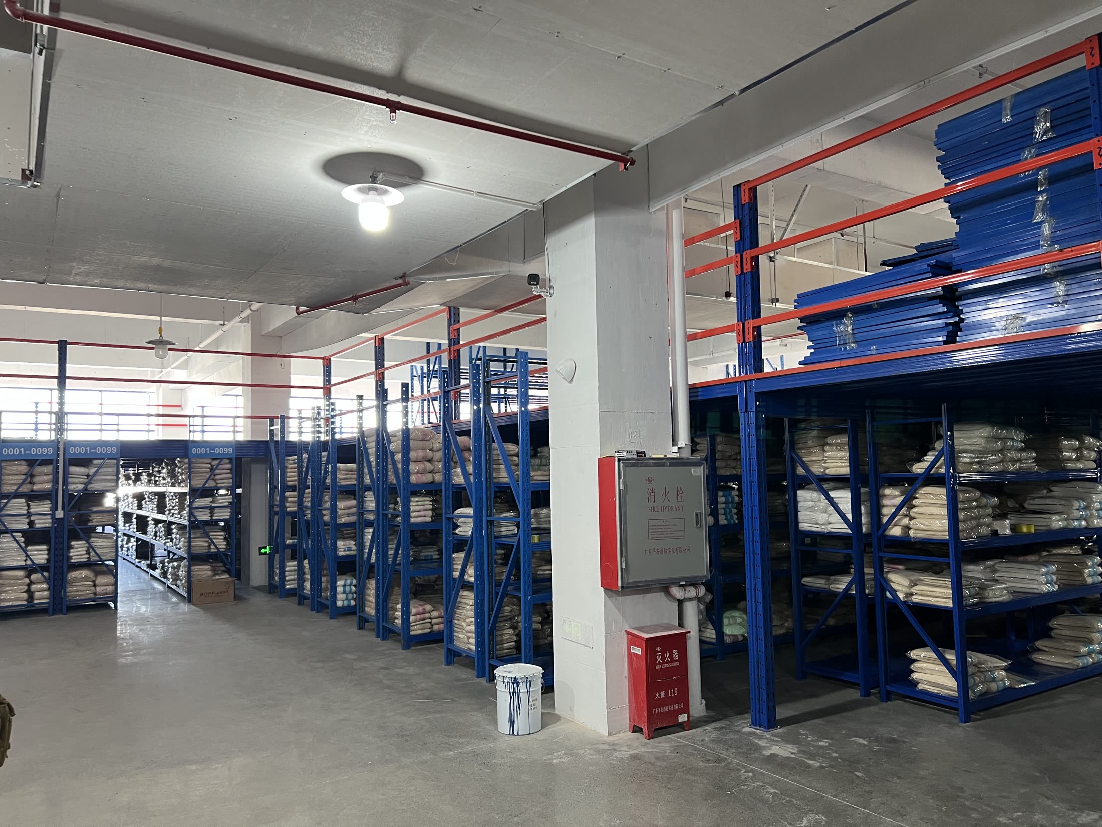 Organized lace warehouse