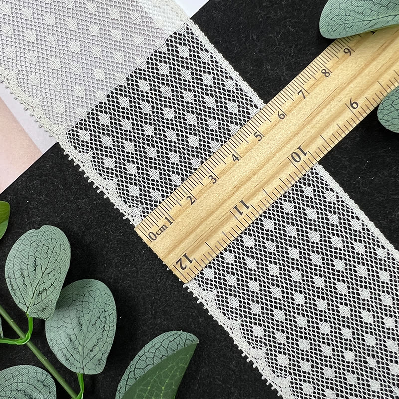 Wide non-stretch lace