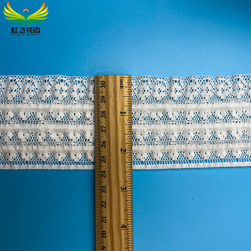 Three-tier elastic lace